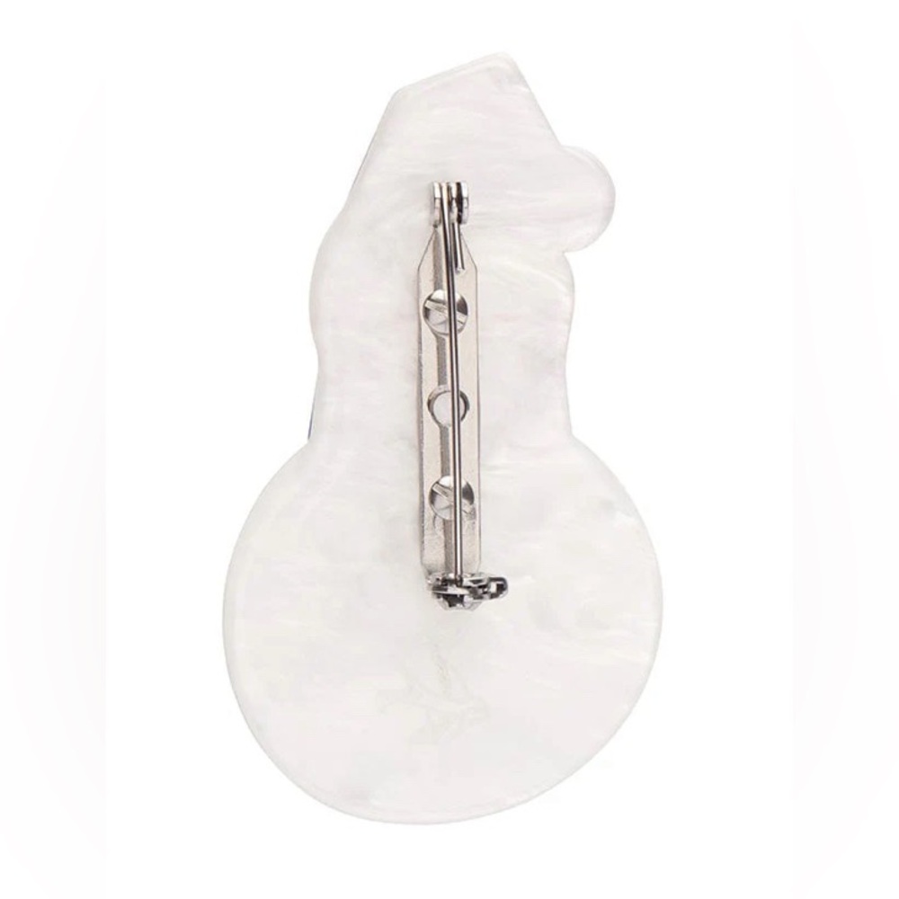 Erstwilder Stay Frosty, Snowman Brooch Christmas pin NWOT - Picture 5 of 8